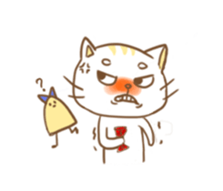 Potato and cat sticker #11474654