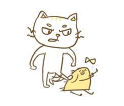 Potato and cat sticker #11474659