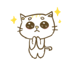 Potato and cat sticker #11474663