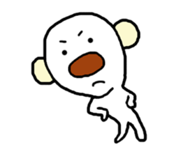 Extremity of the tongue-in-cheek pose sticker #11475897