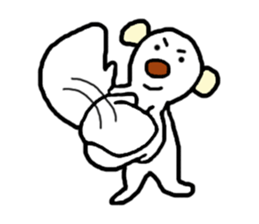 Extremity of the tongue-in-cheek pose sticker #11475898