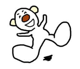 Extremity of the tongue-in-cheek pose sticker #11475899