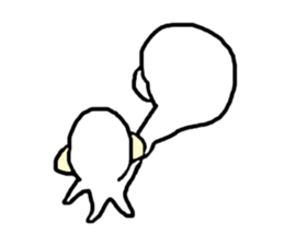 Extremity of the tongue-in-cheek pose sticker #11475905