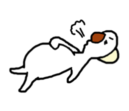 Extremity of the tongue-in-cheek pose sticker #11475912