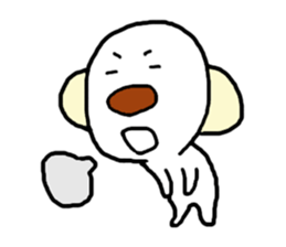 Extremity of the tongue-in-cheek pose sticker #11475918
