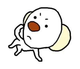 Extremity of the tongue-in-cheek pose sticker #11475922