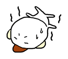 Extremity of the tongue-in-cheek pose sticker #11475926