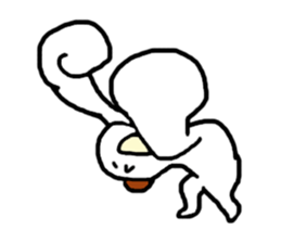 Extremity of the tongue-in-cheek pose sticker #11475933