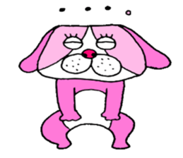 colorful bulldog sticker #11476499