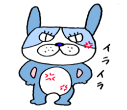 colorful bulldog sticker #11476510