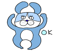 colorful bulldog sticker #11476513