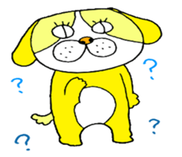 colorful bulldog sticker #11476516