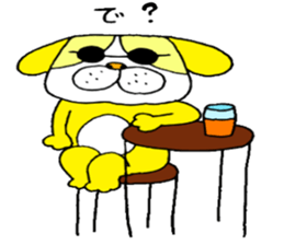 colorful bulldog sticker #11476523