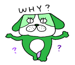 colorful bulldog sticker #11476529