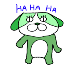 colorful bulldog sticker #11476535