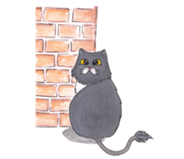 Ridiculous cat sticker #11476617