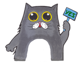 Ridiculous cat sticker #11476622