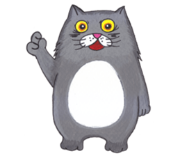 Ridiculous cat sticker #11476630