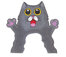 Ridiculous cat sticker #11476636