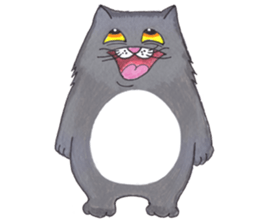 Ridiculous cat sticker #11476638