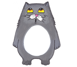 Ridiculous cat sticker #11476641