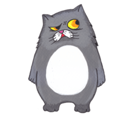 Ridiculous cat sticker #11476643