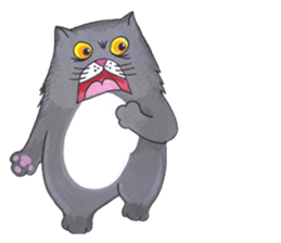 Ridiculous cat sticker #11476646