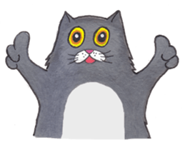 Ridiculous cat sticker #11476650