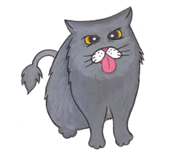 Ridiculous cat sticker #11476651