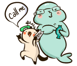 Johnny & Sunny (tingtong Couple) sticker #11477020