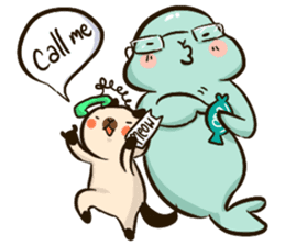 Johnny & Sunny (tingtong Couple) sticker #11477020