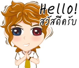 Boy anime Isan/Eng sticker #11477416