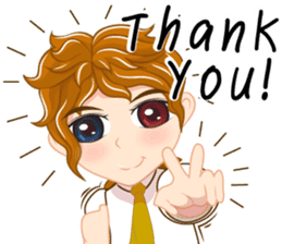 Boy anime Isan/Eng sticker #11477419