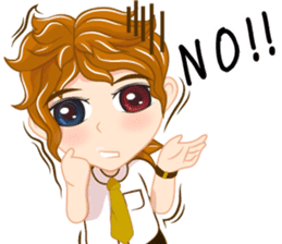 Boy anime Isan/Eng sticker #11477423