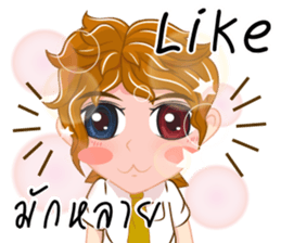 Boy anime Isan/Eng sticker #11477425