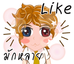 Boy anime Isan/Eng sticker #11477425