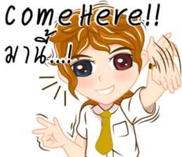 Boy anime Isan/Eng sticker #11477426