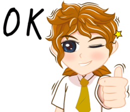 Boy anime Isan/Eng sticker #11477431