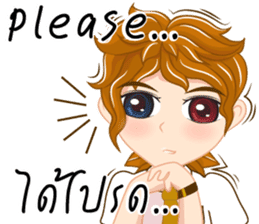 Boy anime Isan/Eng sticker #11477433