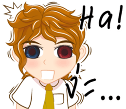 Boy anime Isan/Eng sticker #11477440
