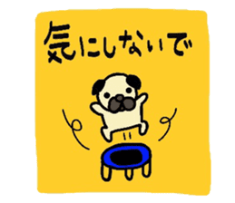 pug  pug sticker sticker #11477503