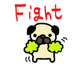 pug  pug sticker sticker #11477511