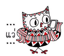 Owl indy sticker #11477626