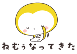 Yellow owl of happiness ver5-nagasaki- sticker #11477765