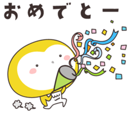 Yellow owl of happiness ver5-nagasaki- sticker #11477771