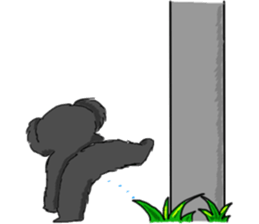 black lovely poodle sticker #11477920