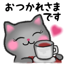 Pretty Russian Blue cat sticker #11479819