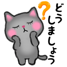 Pretty Russian Blue cat sticker #11479827