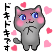 Pretty Russian Blue cat sticker #11479839