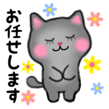Pretty Russian Blue cat sticker #11479842